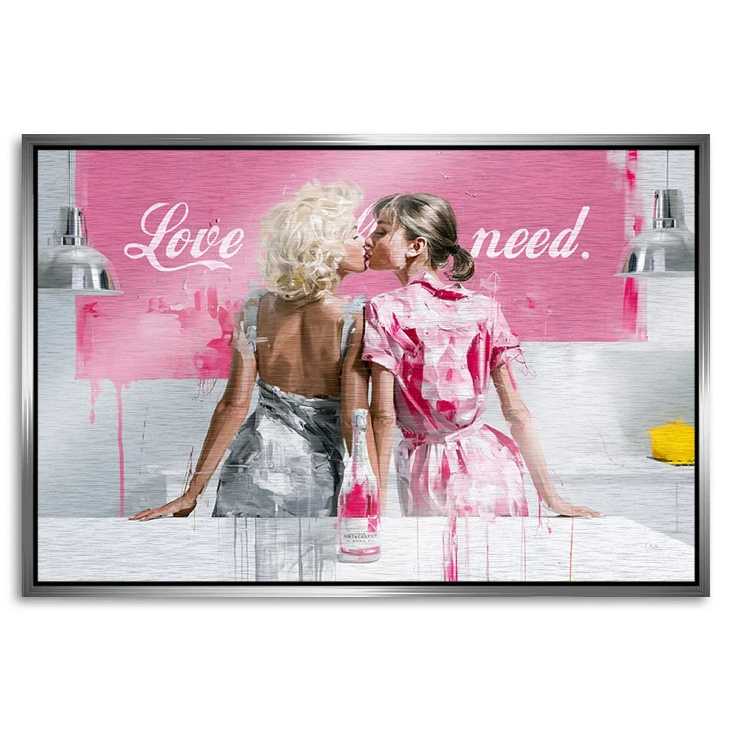 Audrey Hepburn und Marilyn Monroe Aluminiumbild gebürstet