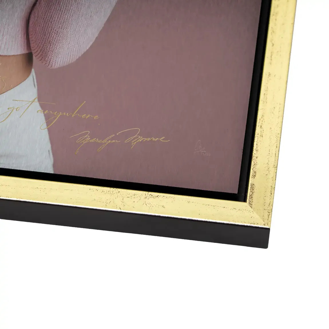 Marilyn Monroe Blush Aluminiumbild gebürstet