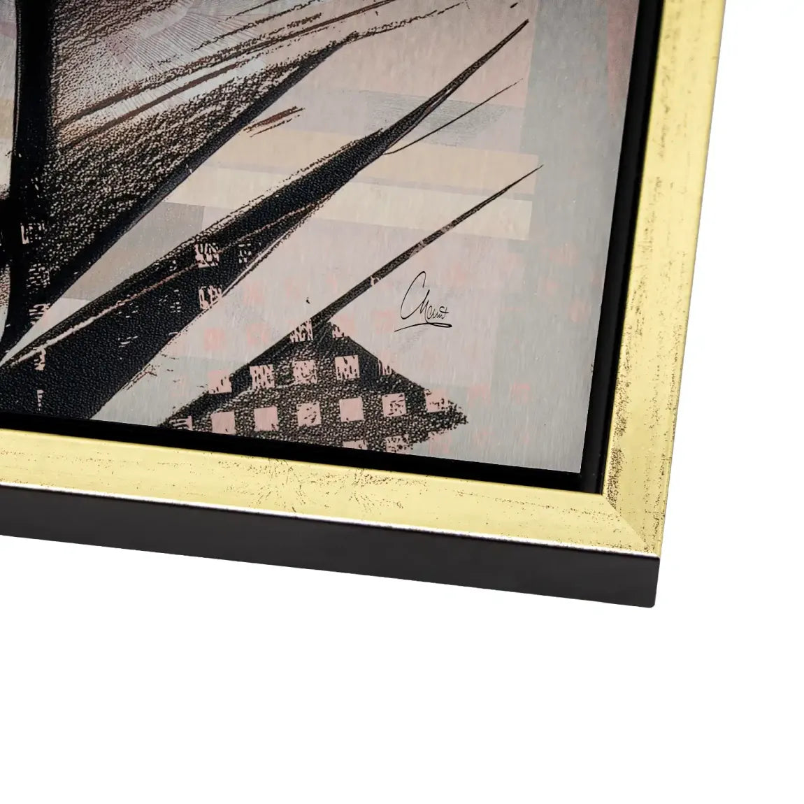 Soft Kiss Abstrakt Alu Gebürstet Bild