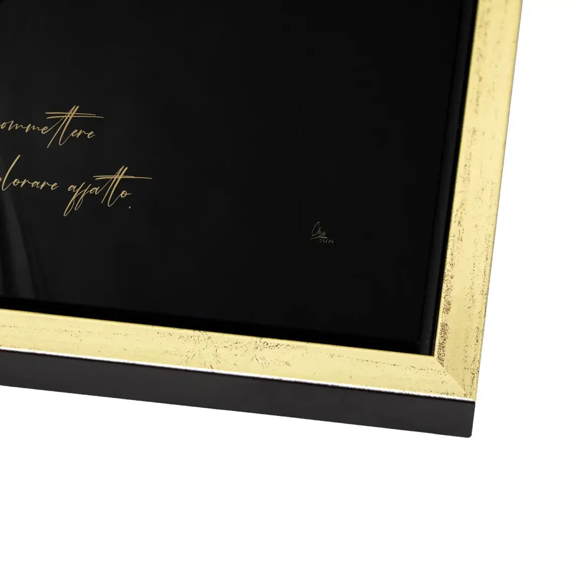 Sophia Zitat Aluminiumbild gebürstet