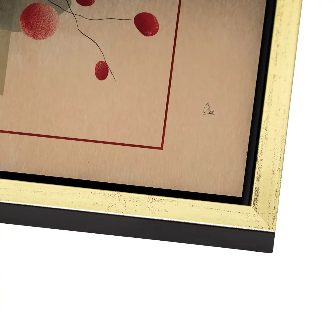 Scarlet Bloom Alu Gebürstet Bild