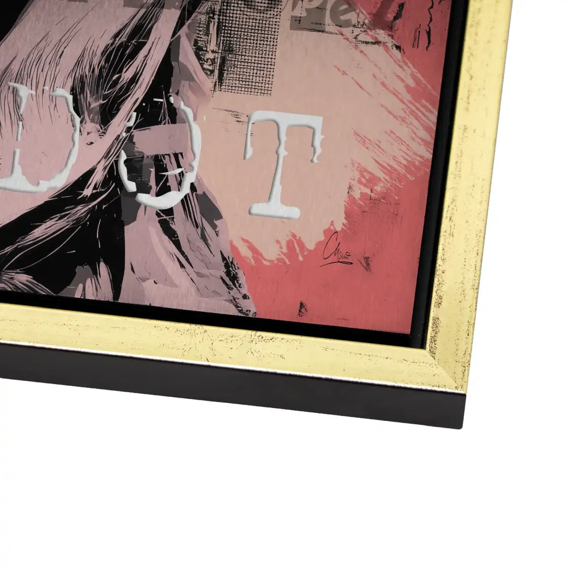 Bardot Chanel Art Aluminiumbild gebürstet