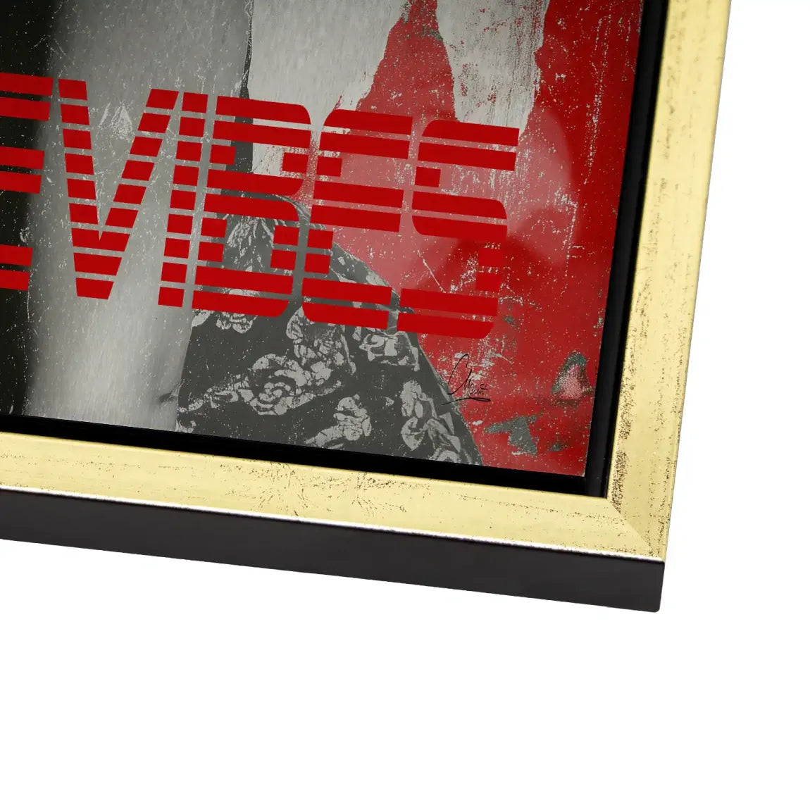 Hardcore Vibes Alu Gebürstet Bild