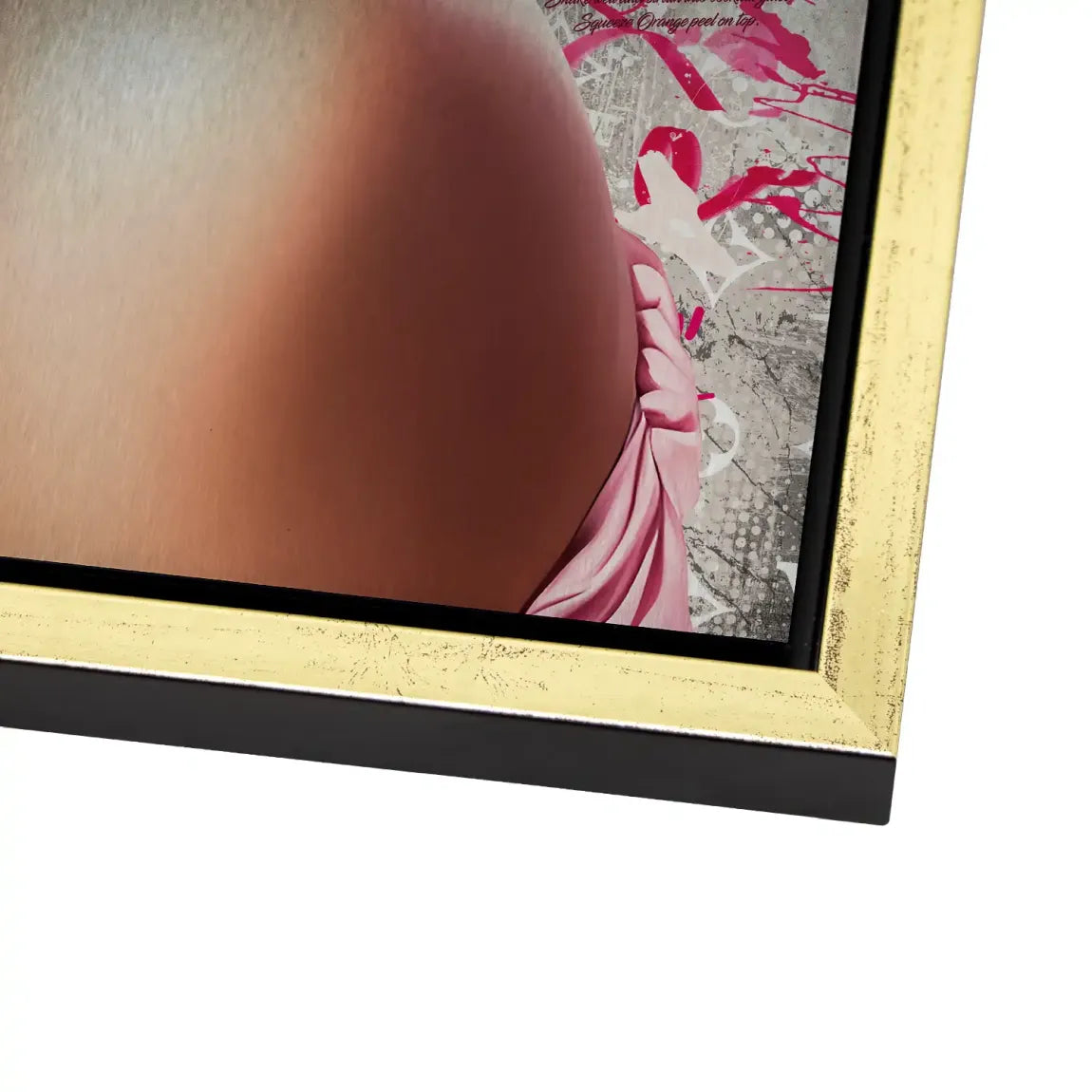 Marilyn Glam in Pink Alu Gebürstet Bild INGALERIE