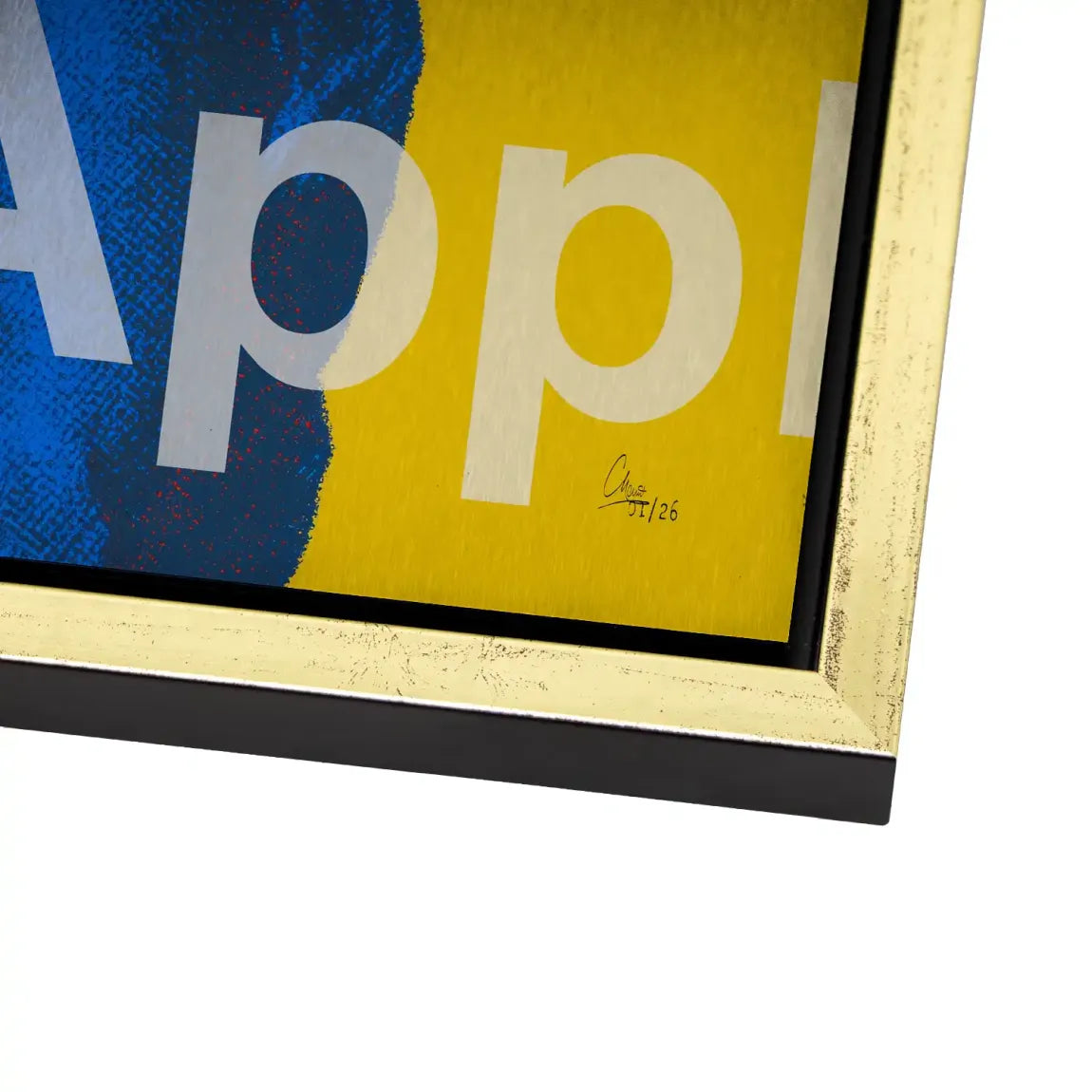 Das Mädchen mit dem Perlenohrring Alu Gebürstet Bild