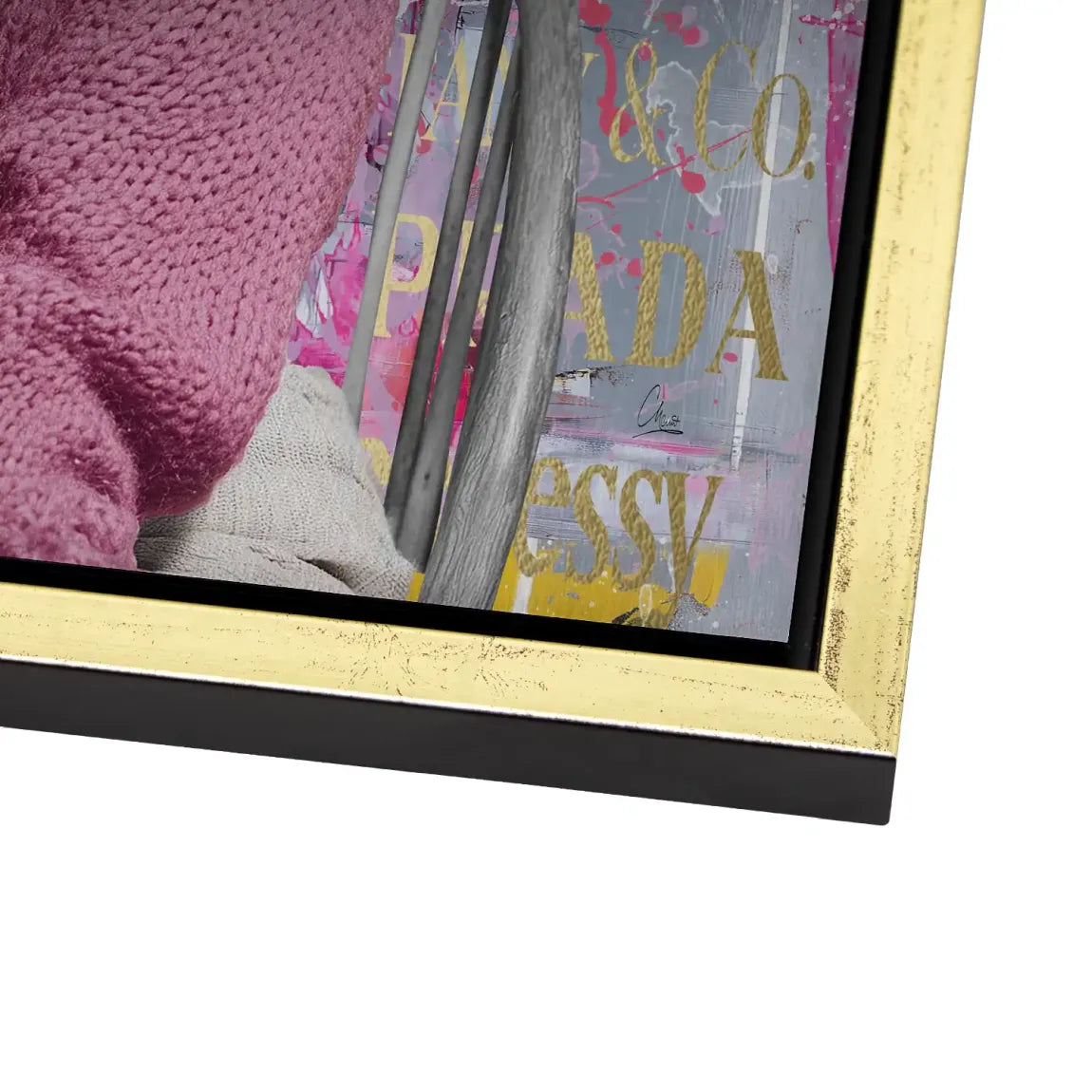 Marilyn Monroe Luxury Style Alu Gebürstet Bild