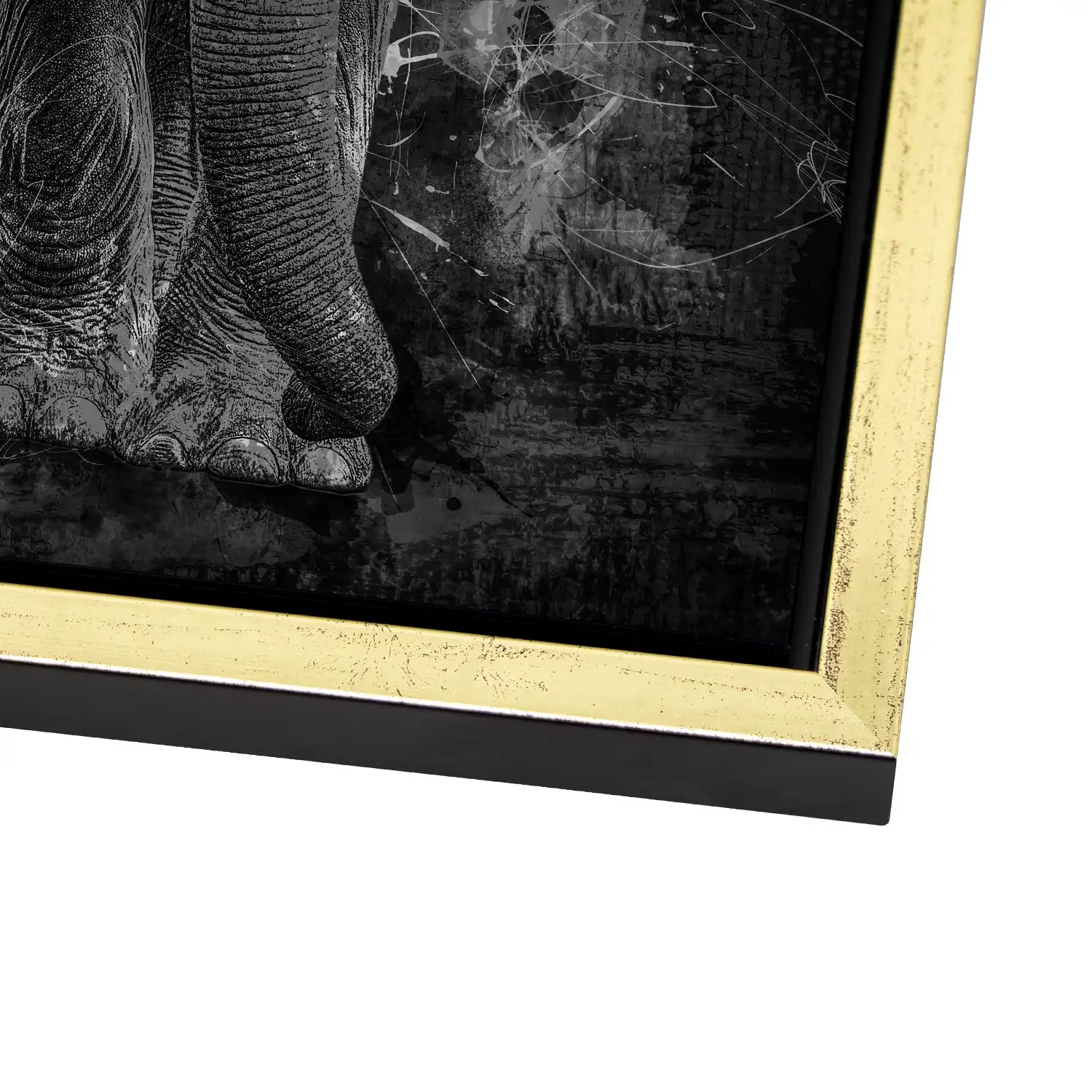 Elefant Abstrakt AluDibond Gebürstet - INGALERIE