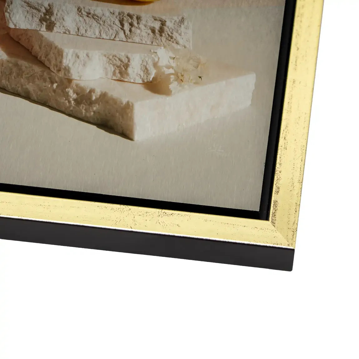 Zitrus Blüte Aluminiumbild gebürstet