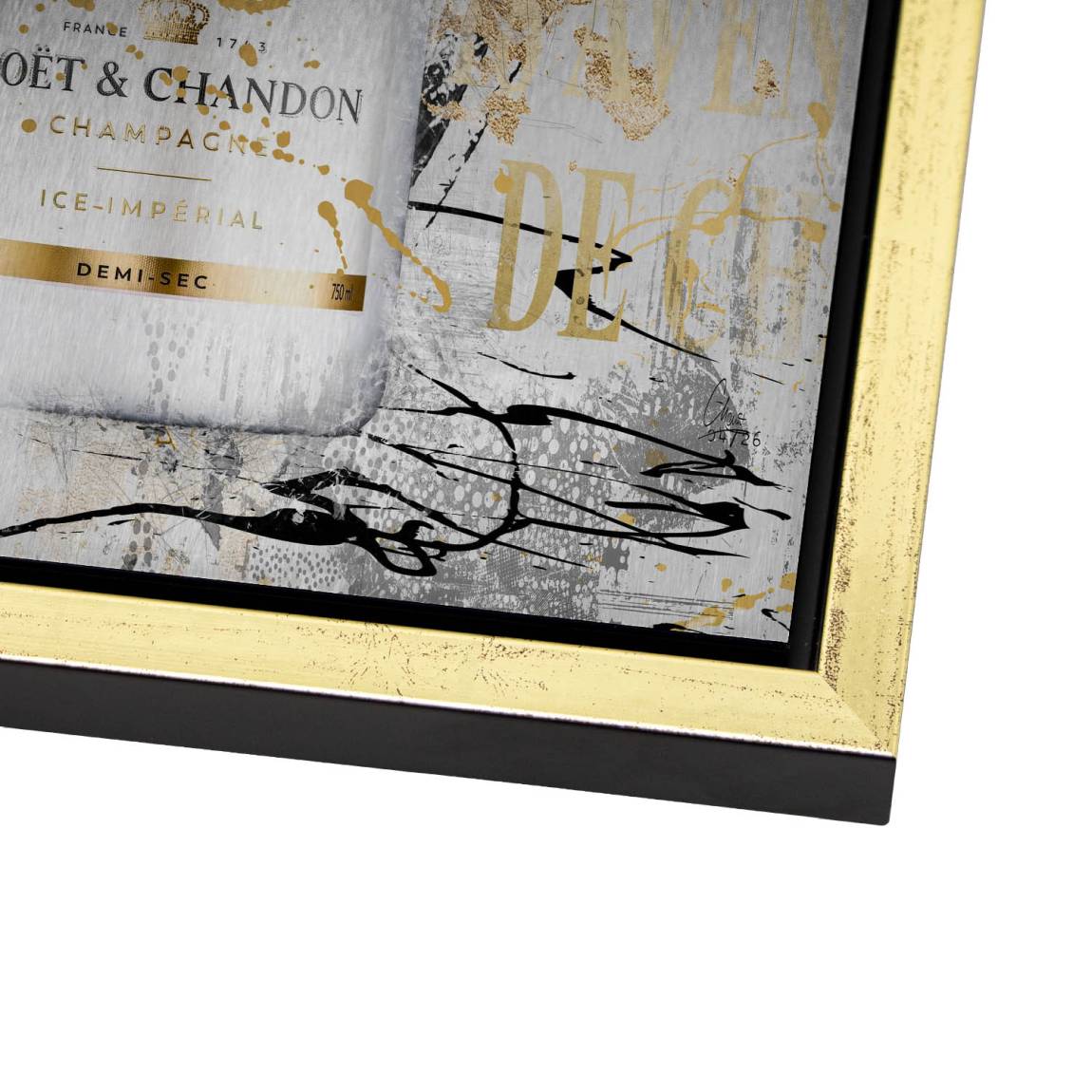 Champagner Prestige Aluminiumbild gebürstet