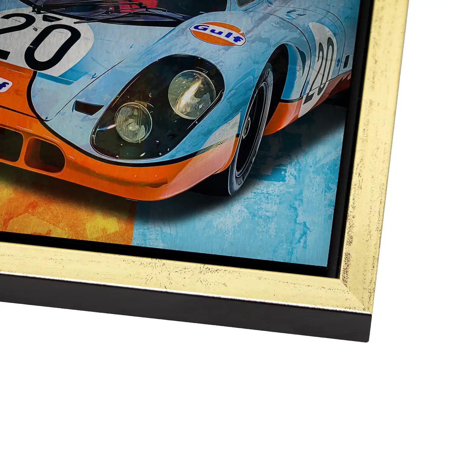 Steve Gulf Porsche 917 AluDibond Gebürstet INGALERIE