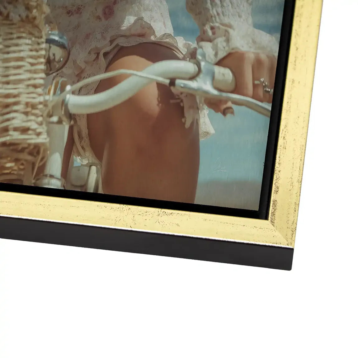 Blütenmädchen Alu Dibond Bild gebürstet