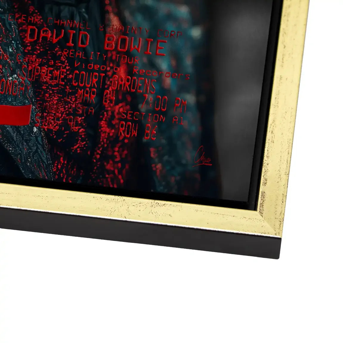 Bowie Starman Alu Dibond Bild gebürstet