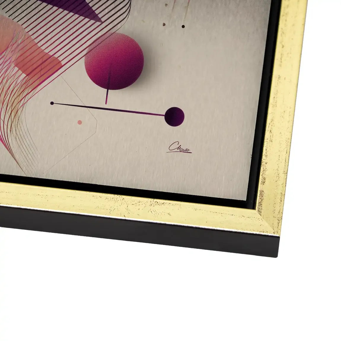Velour Spectrum Harmony Alu Dibond Bild gebürstet INGALERIE