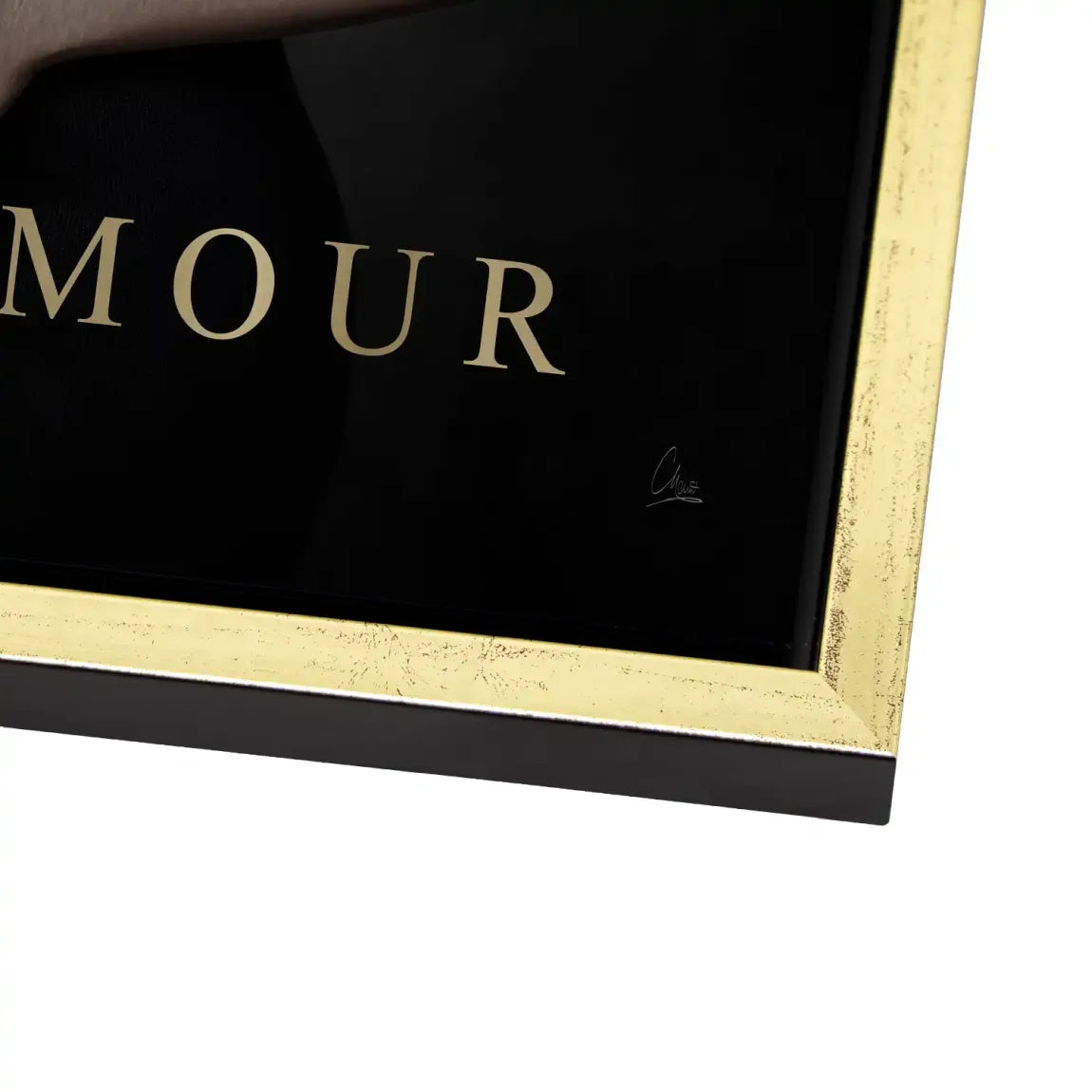 Audrey Glam Noir Alu Dibond Bild gebürstet