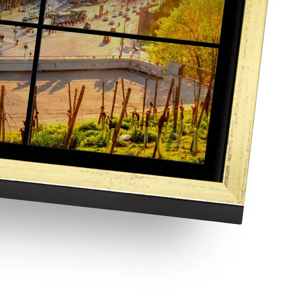 Hamburg Sunset View AluDibond Gebürstet