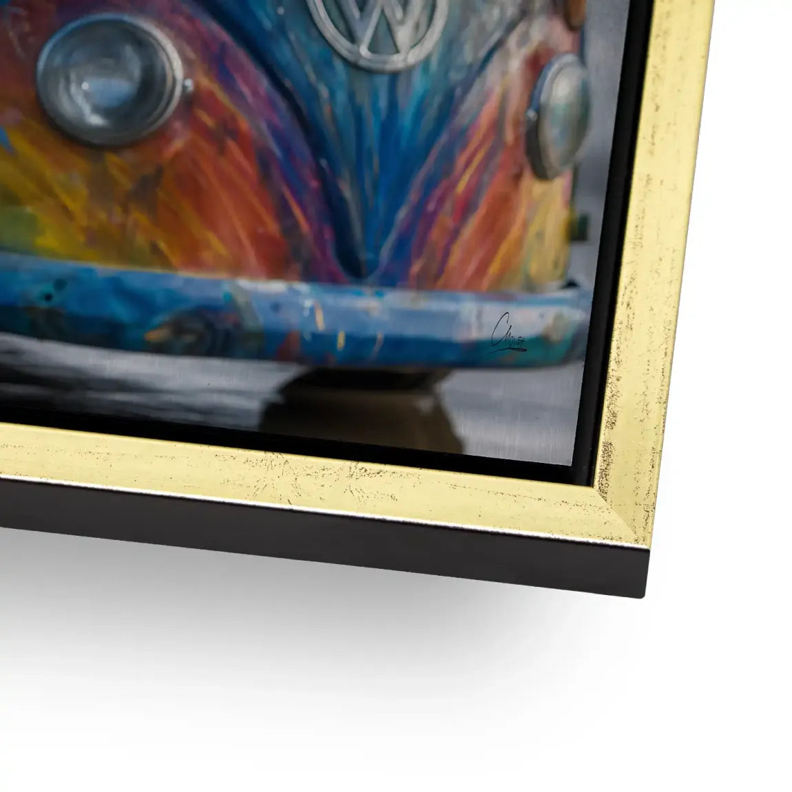 VW Bulli Beauty AluDibond Gebürstet