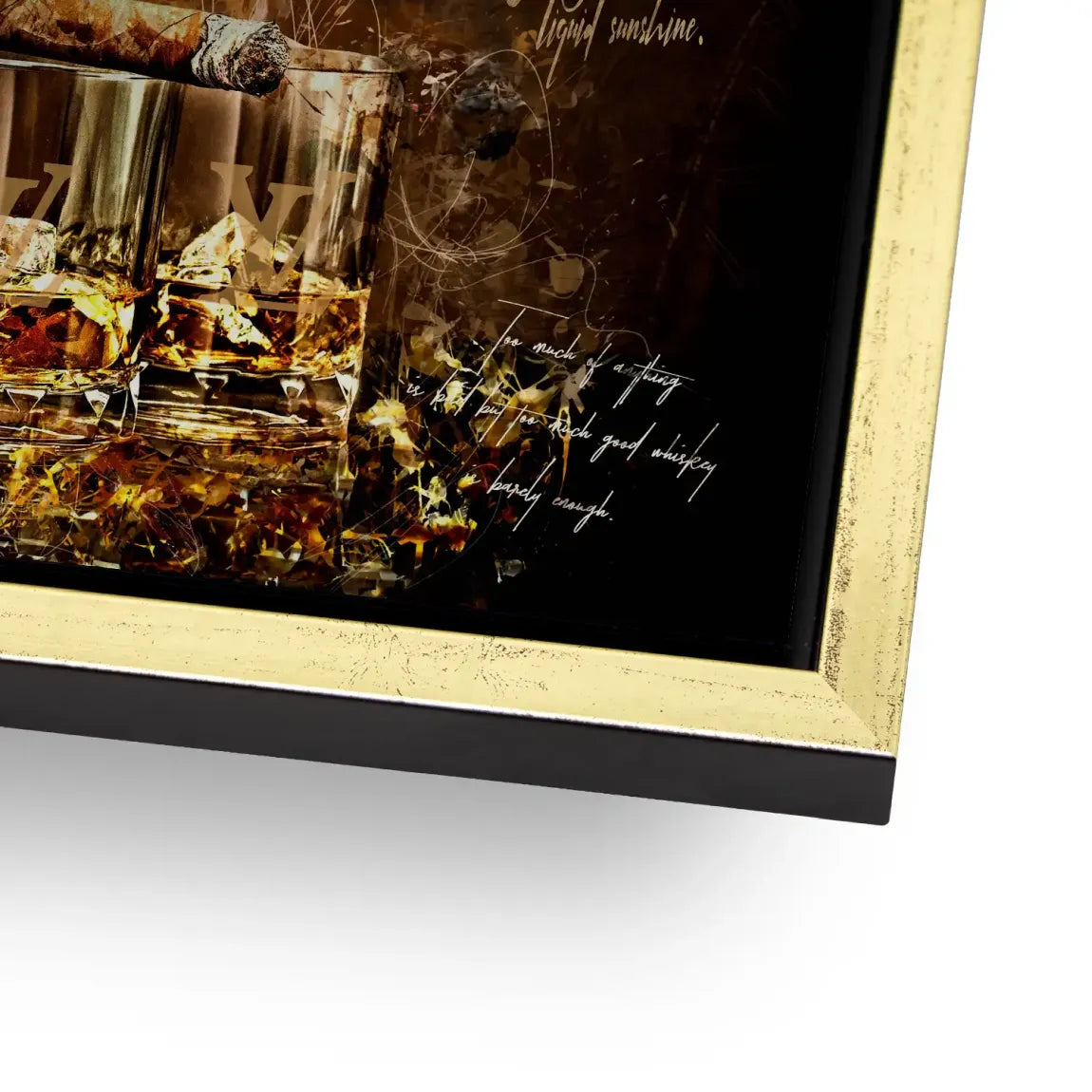 Whisky Lounge Art Alu Dibond Gebürstet INGALERIE