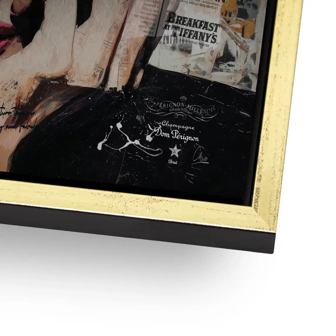 Audrey Pop Art Alu Dibond Gebürstet Bild