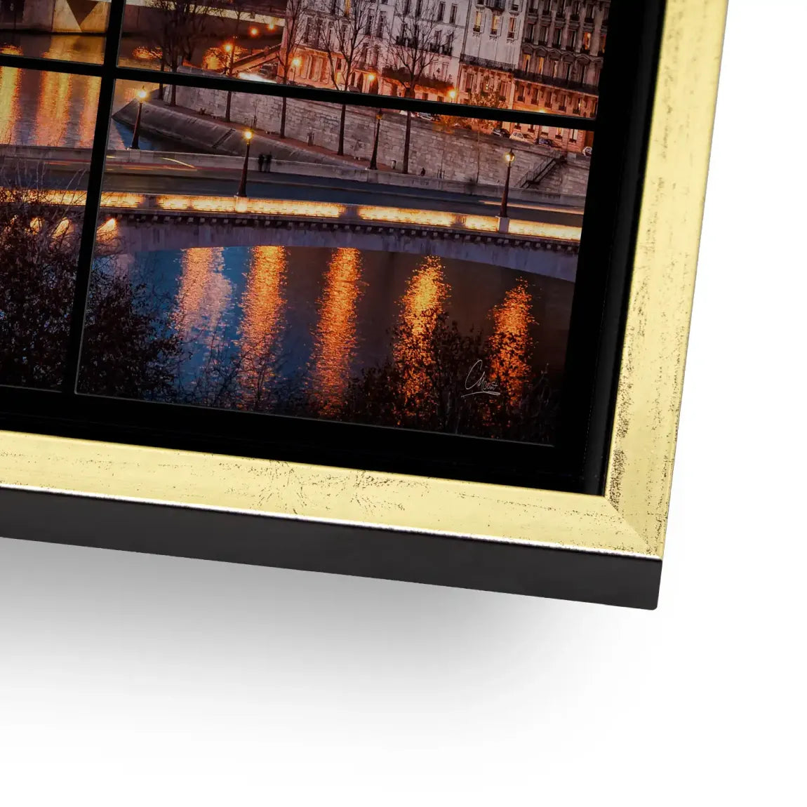 Twilight over Paris Alu Gebürstet