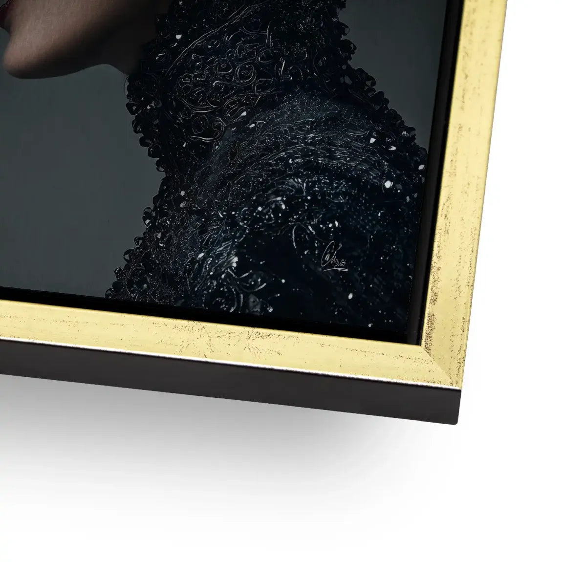 Wild Leopard Woman AluDibond Gebürstet