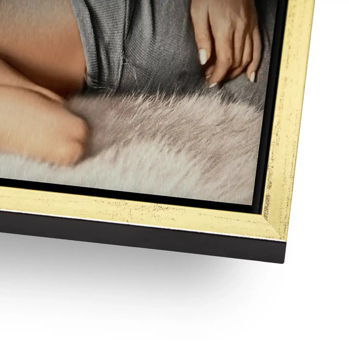 Marilyn Monroe Golden Night AluDibond Gebürstet