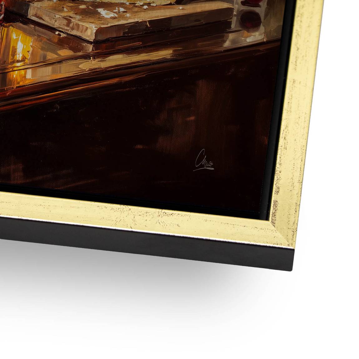 Wein im Licht Alu Dibond Gebürstet Bild