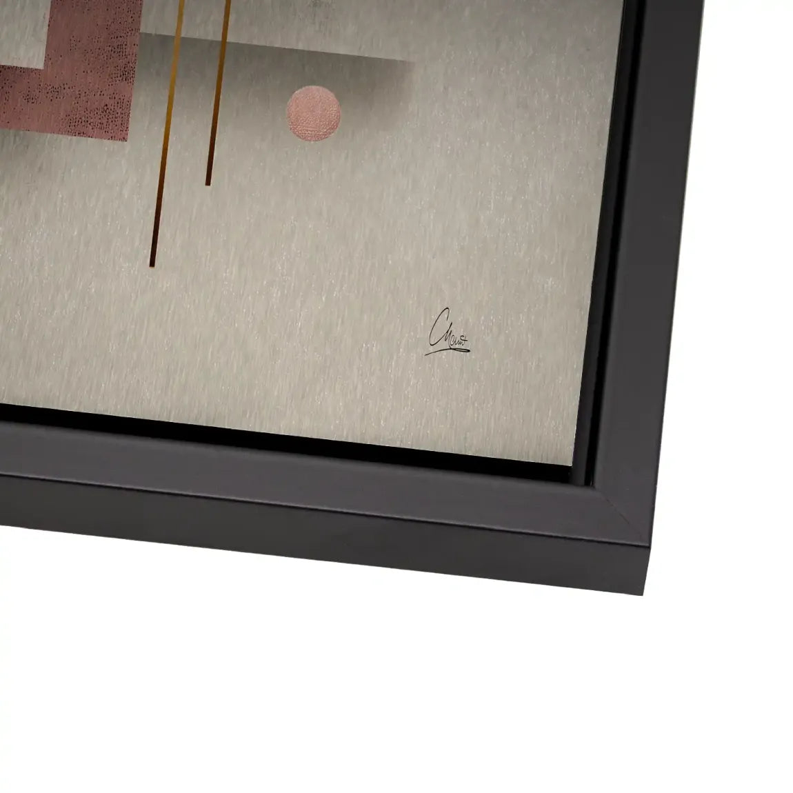 Golden Geometry Alu Gebürstet Bild