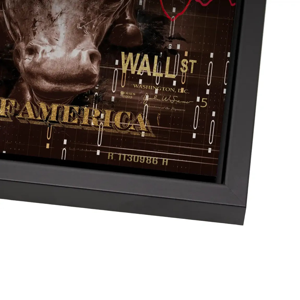 Dagobert Duck Wallstreet Vintage Alu Gebürstet Bild