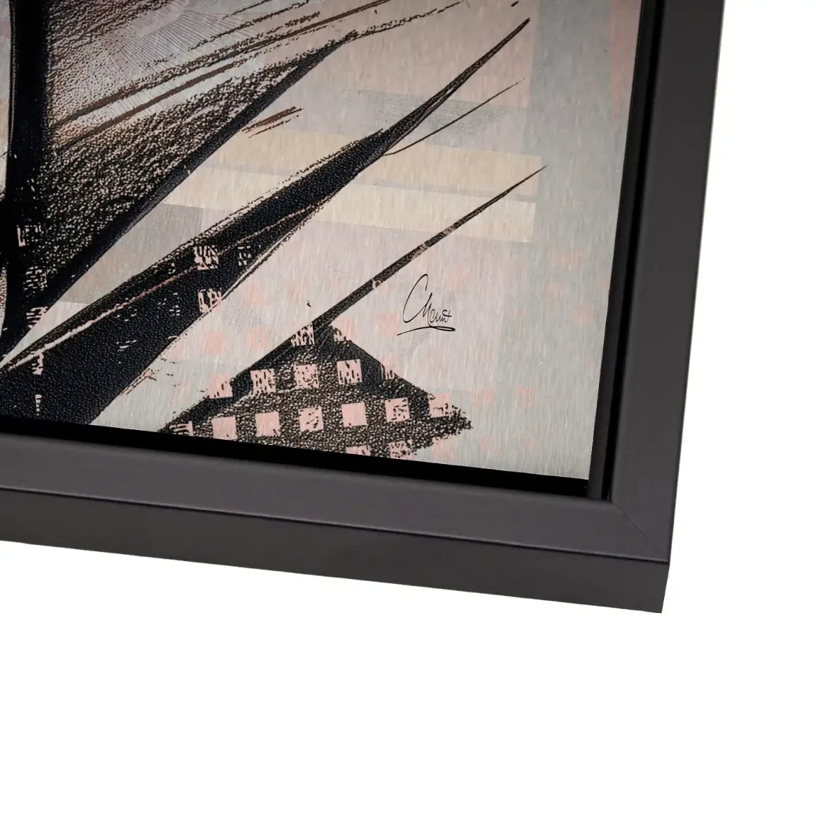 Soft Kiss Abstrakt Alu Gebürstet Bild