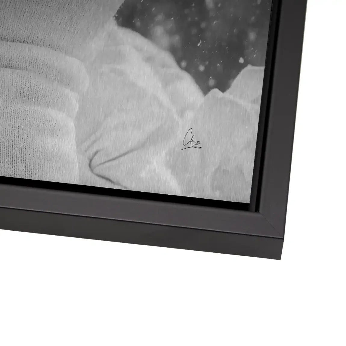 Audrey Hepburn Snow Portrait Alu Gebürstet Bild