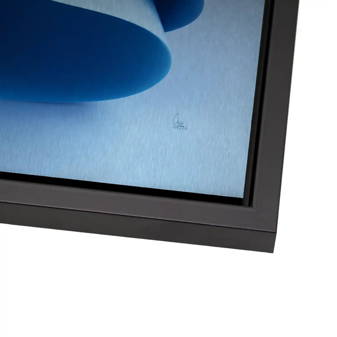 Blue Flow Aluminiumbild gebürstet