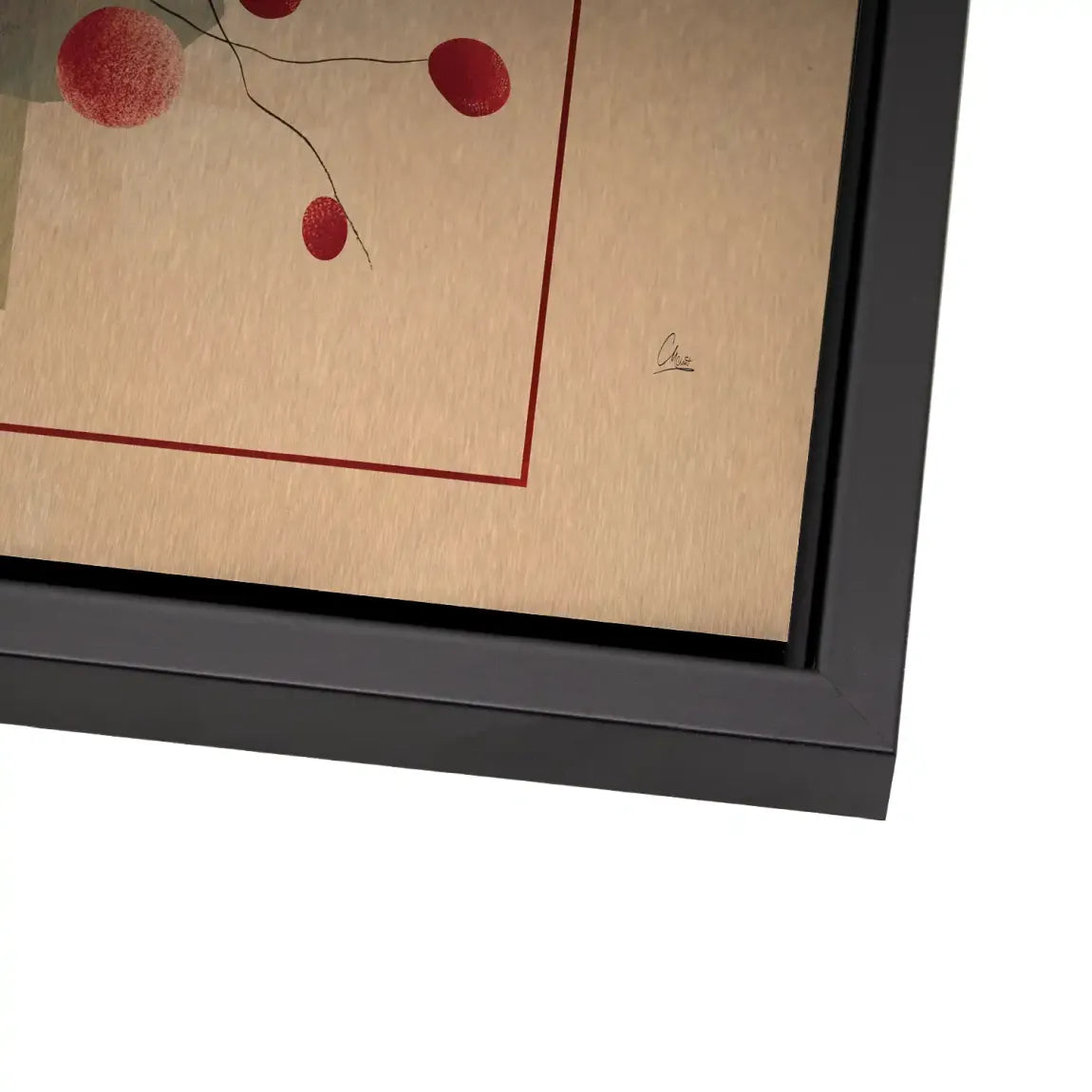 Scarlet Bloom Alu Gebürstet Bild