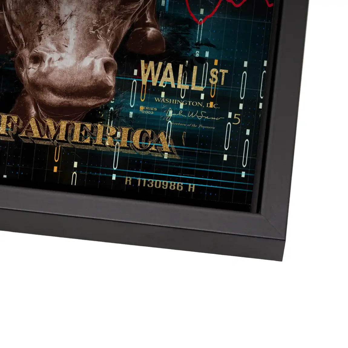 Dagobert Duck Wallstreet Alu Gebürstet Bild