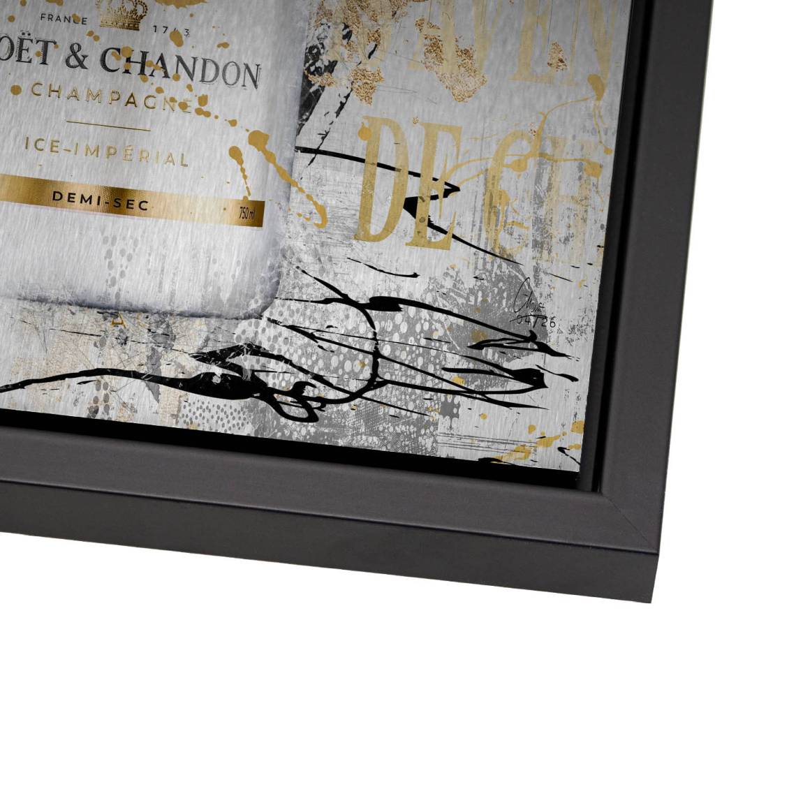 Champagner Prestige Aluminiumbild gebürstet