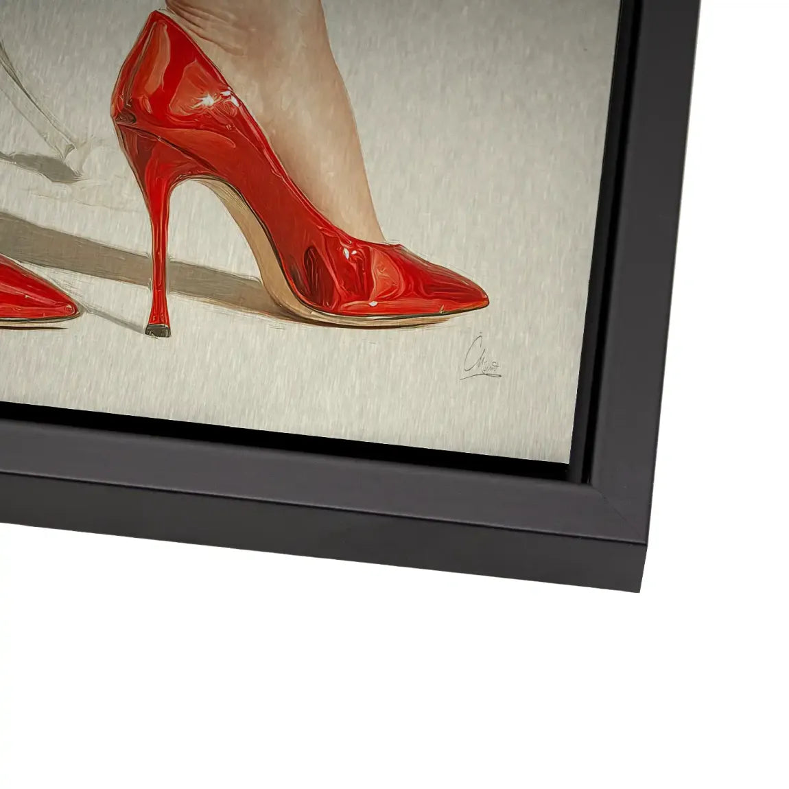 Red Heels Delight Alu Dibond Bild gebürstet