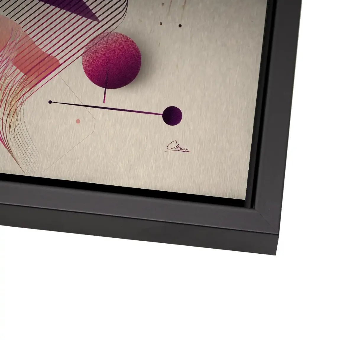 Velour Spectrum Harmony Alu Dibond Bild gebürstet INGALERIE