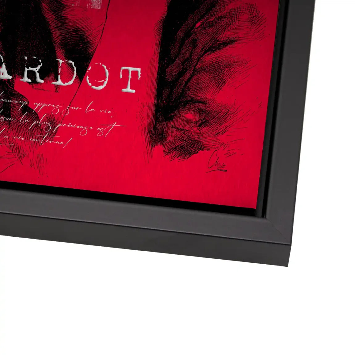 Bardot St Tropez Alu Dibond Bild gebürstet