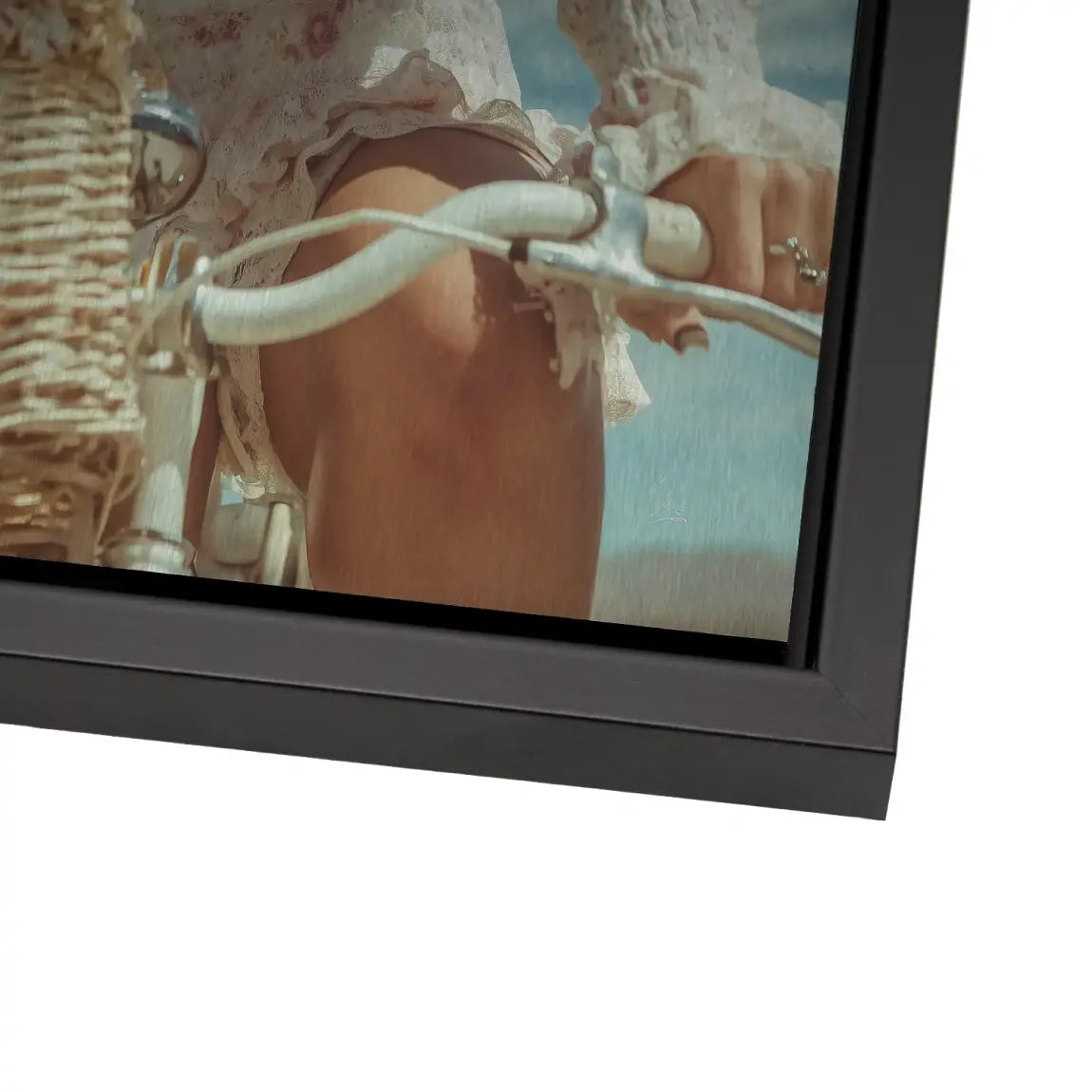 Blütenmädchen Alu Dibond Bild gebürstet