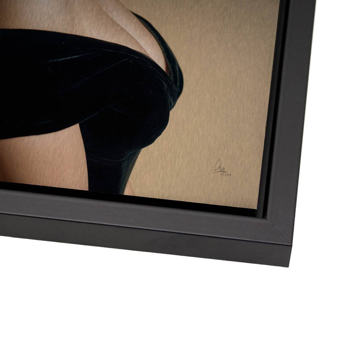 Marilyn Monroe Glam Allure Aluminiumbild gebürstet