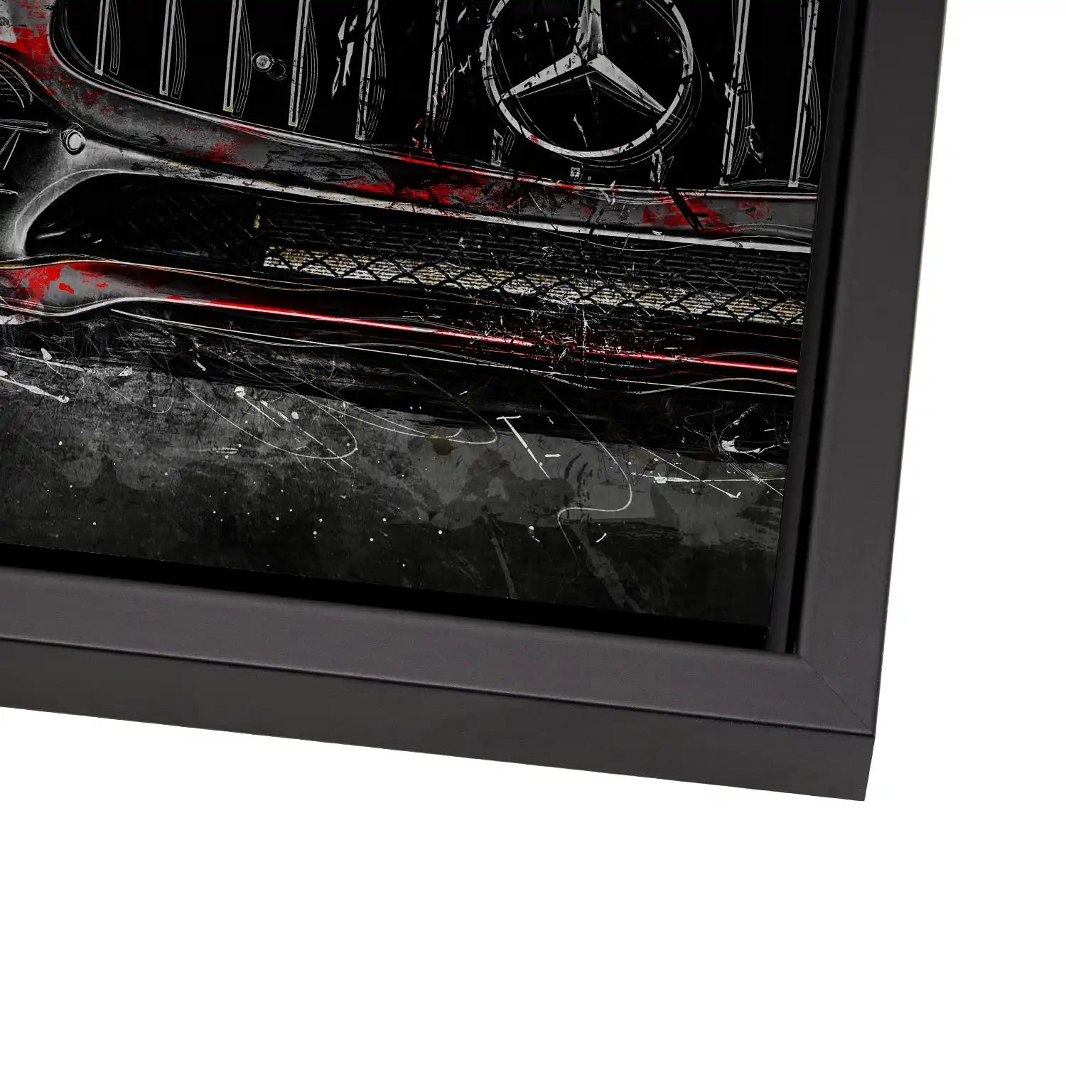 Mercedes AMG GT Abstrakt Modern AluDibond Gebürstet - INGALERIE