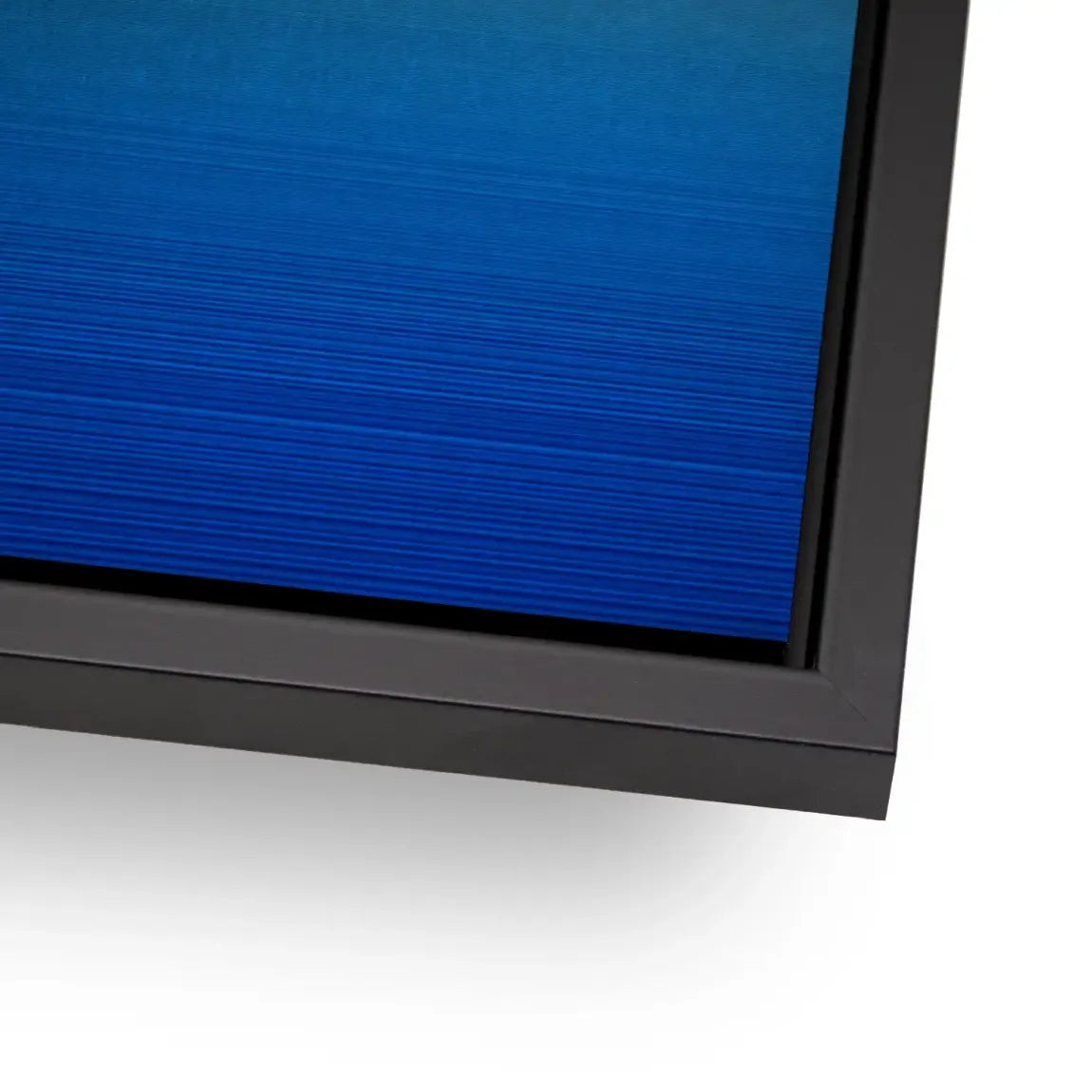 Blauer Horizont Aluminiumbild gebürstet
