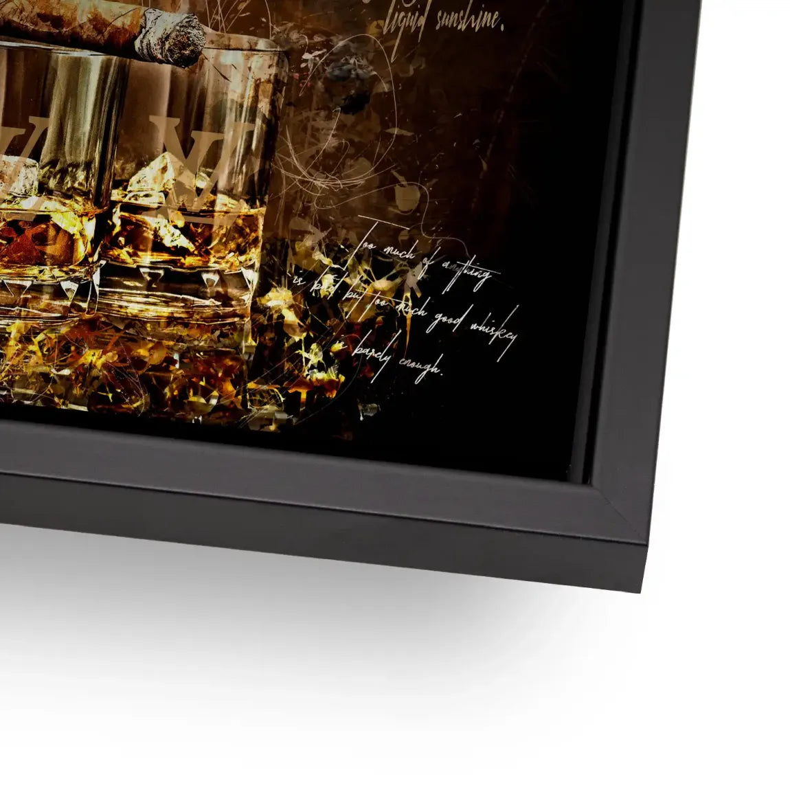 Whisky Lounge Art Alu Dibond Gebürstet INGALERIE
