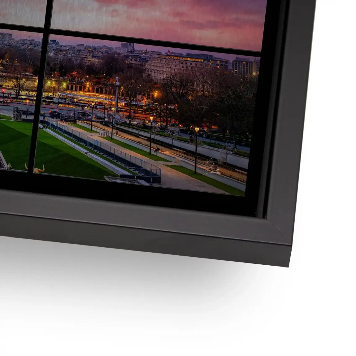 Evening Glow Paris Alu Gebürstet