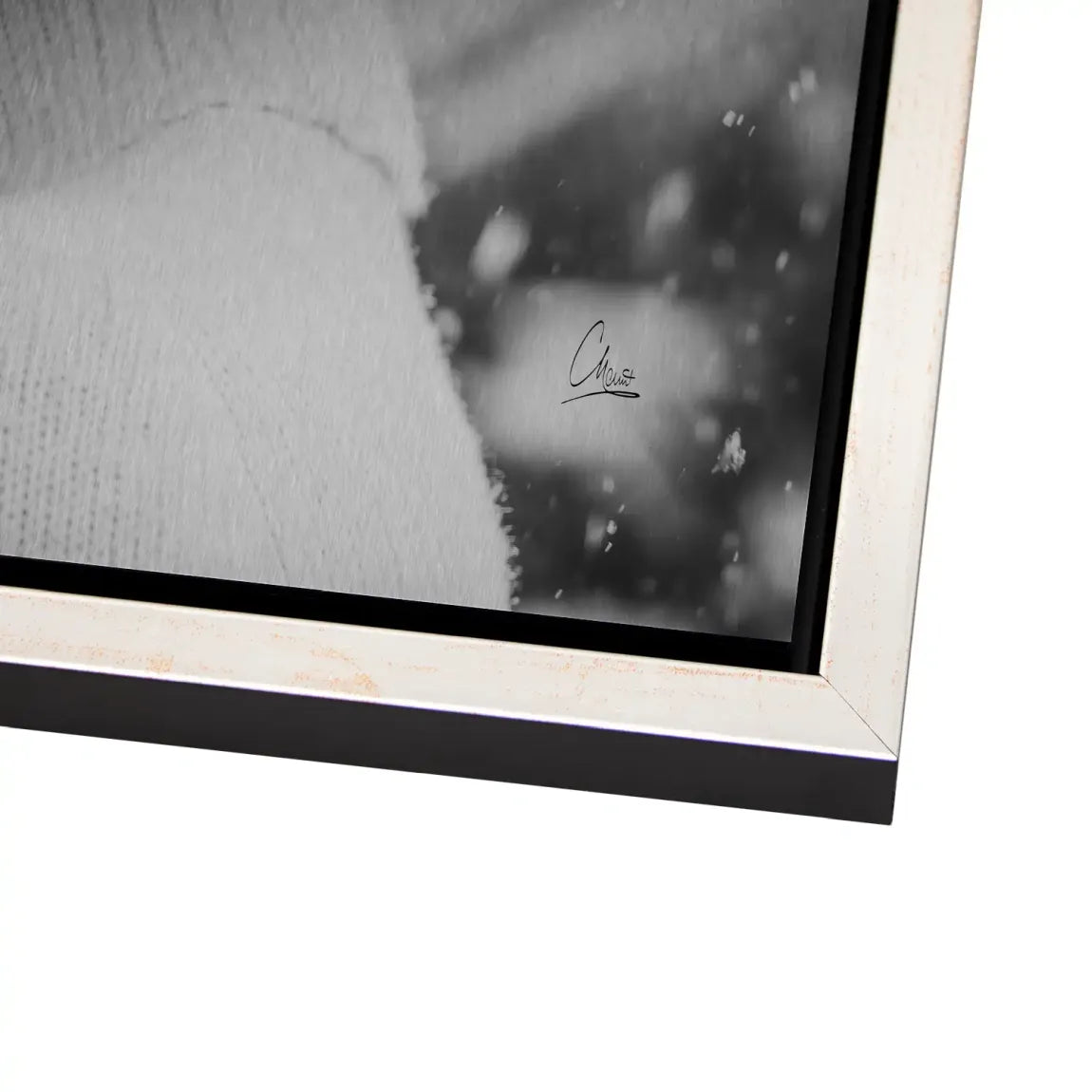 Audrey Hepburn Winter Portrait Alu Gebürstet Bild