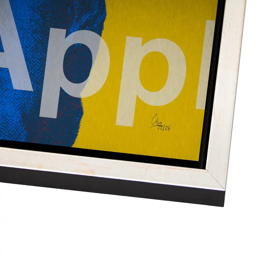 Das Mädchen mit dem Perlenohrring Alu Gebürstet Bild