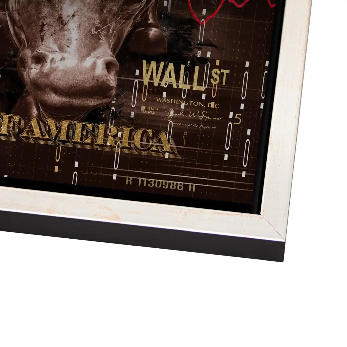 Dagobert Duck Wallstreet Vintage Alu Gebürstet Bild