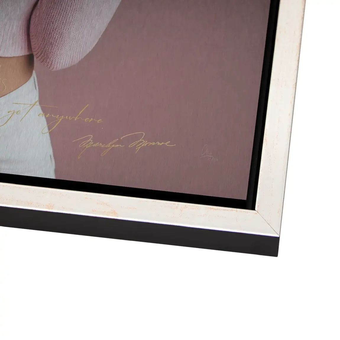 Marilyn Monroe Blush Aluminiumbild gebürstet
