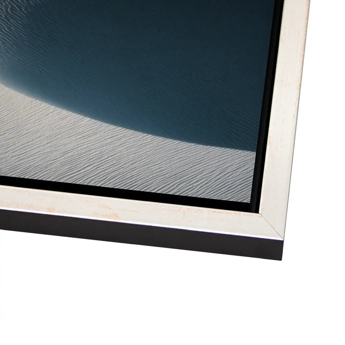 Zeit aus Sand Alu Dibond Bild gebürstet