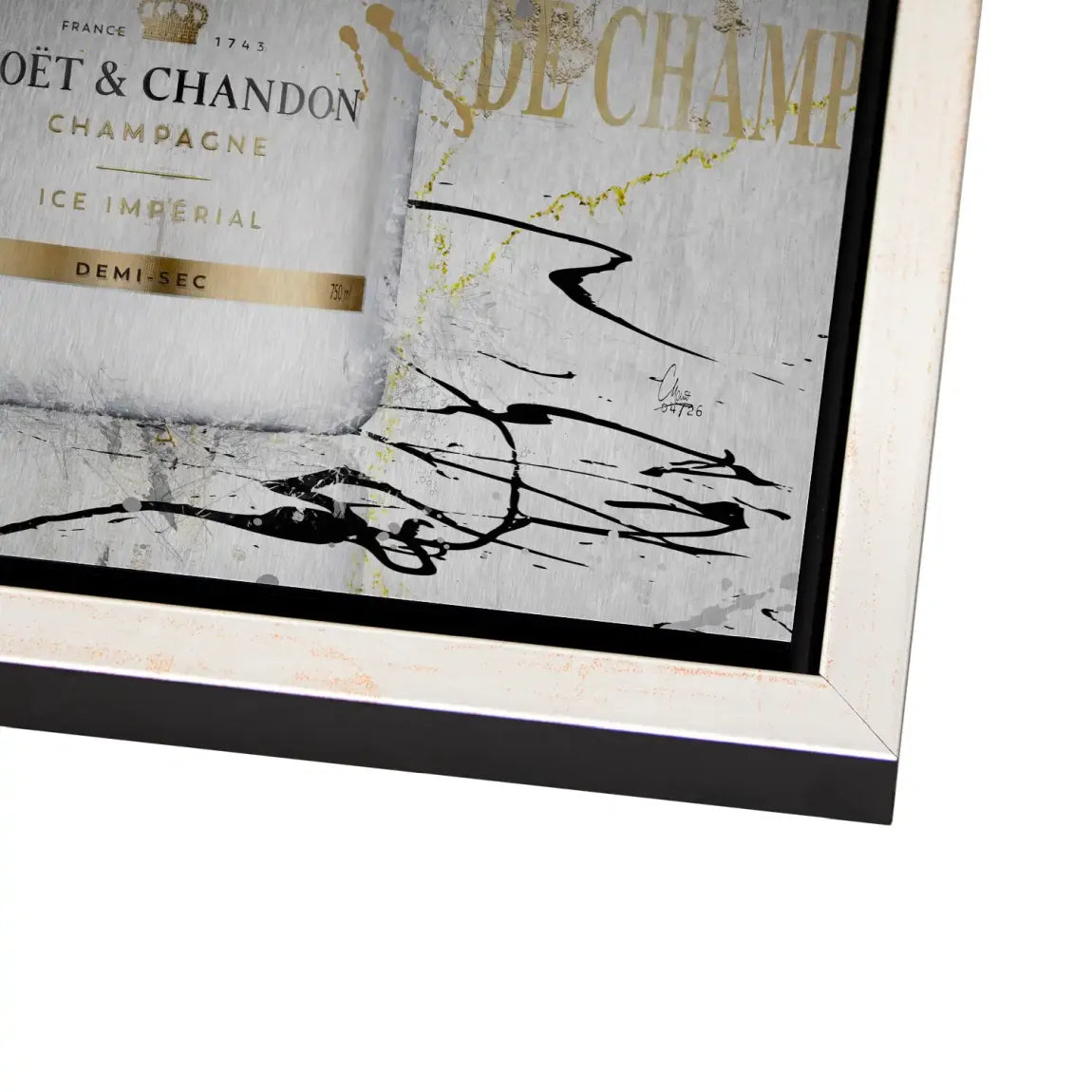 Champagner Art Aluminiumbild gebürstet