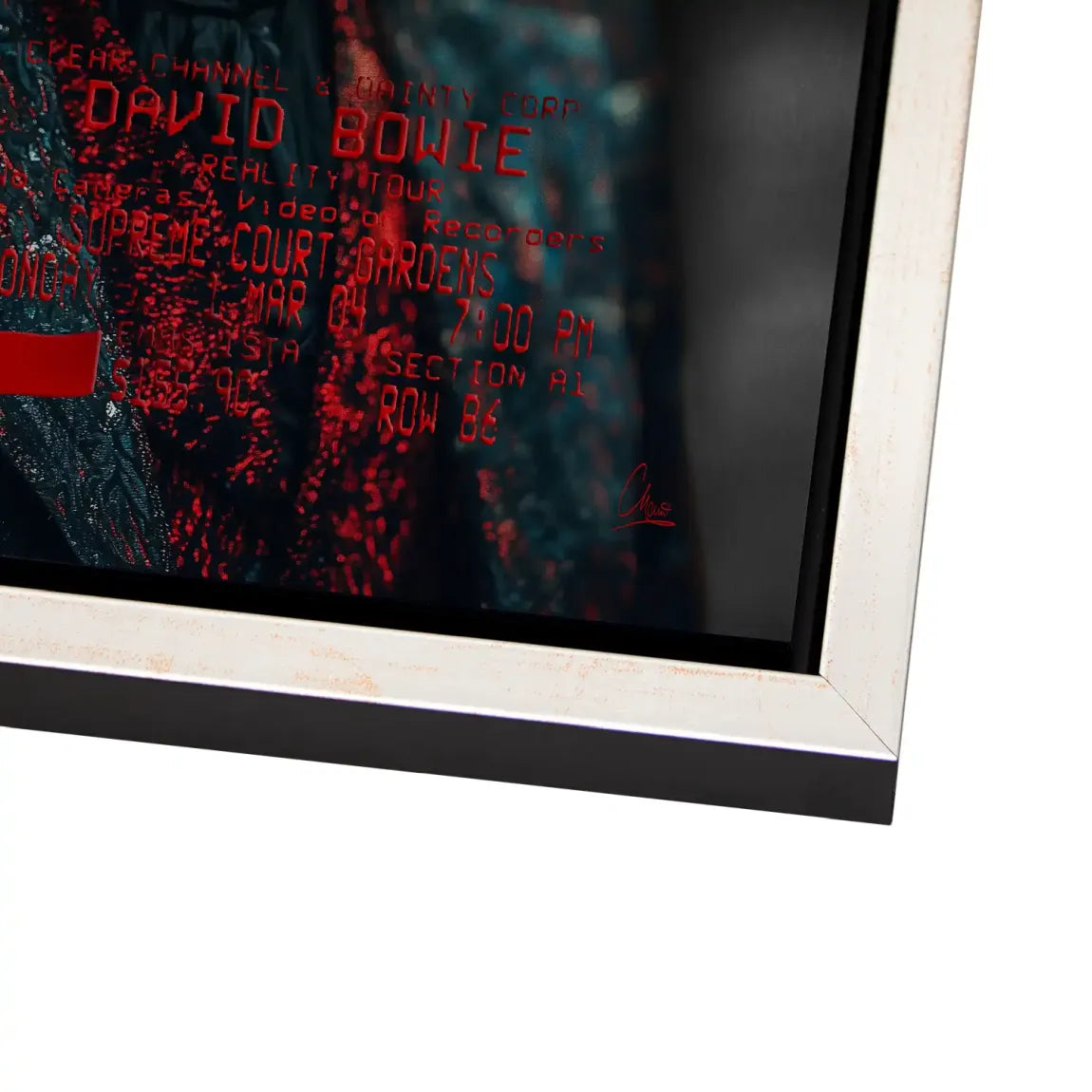 Bowie Starman Alu Dibond Bild gebürstet